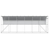 Against Wall Chicken Coop Silver 600 x 150 x 215 cm 3434722