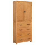 Storage Furniture Set with Drawer 2 pcs Natural 80 x35 x 185 cm 3328627