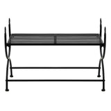 245940 Bench Vintage Style Metal 83x42x55 cm Black