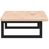 Basin Shelf Wall Mounted Steel and Solid Wood Oak 3302329