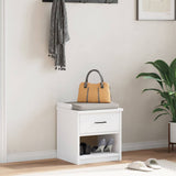 Hallway Bench SANDNES White 45x40x50 cm Solid Wood Pine 4010447