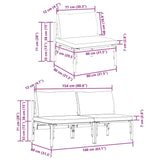 Outdoor Furniture 2 Piece Anthracite 80 x 80 x 71 cm Steel 42009988