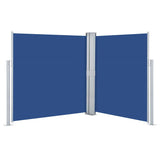 Retractable Side Awning Blue 140x600 cm 48458