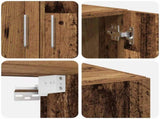 Storage Cabinet 3 pcs Old Wood 3365635