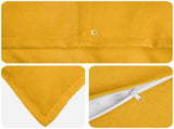 Cushion with Pillow HOUTEN 6 pcs Light Yellow Faux Linen 933833