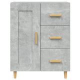 812226 Sideboard Concrete Grey 69,5x34x90 cm Engineered Wood