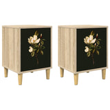 Bedside Cabinet BREMEN 2 pcs Sonoma Oak 36 x 33 x 50 cm 8007226