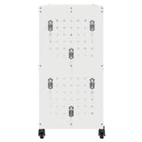 Tool Trolley with Shelf White 75 x 35 x 73 cm Cold-rolled Steel 874540