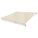 Awning Top Sunshade Canvas Cream 4 x 3 m 141014