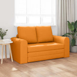 Sofa Bed Dark yellow 148 x 71 x 83 cm Fabric 4106681