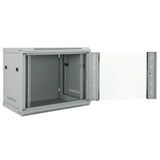 Network Cabinet with Storage Grey 60 x 45 x 50 cm Steel 42017637