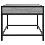 ZNTS Coffee Table with Infinity LED Grey Sonoma 50x50x41 cm 847680