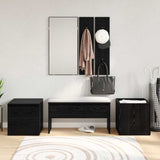 Hallway Furniture Set Wall-mounted 6 pcs Engineered Wood 3332547
