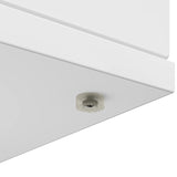 Fireplace Surround High Gloss White 100 x 20 x 100 cm 8006619