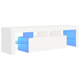 ZNTS TV Cabinet with LED Lights White 140x36.5x40 cm 804364