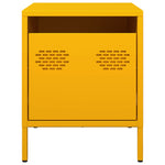 ZNTS Bedside Cabinets 2 pcs Mustard Yellow 35x39x43.5 cm Steel 851251