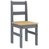 7 Piece Dining Set PANAMA Grey Solid Wood Pine 3345192