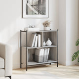Bookcase Grey Sonoma 72x28x77.5 cm Engineered Wood 838881