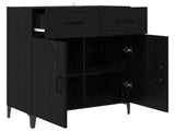 Sideboard Black Oak 69.5 x 34 x 90 cm Engineered Wood 880681