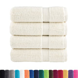 Premium Shower Towels SOLUND 4 pcs Cream 70x140 cm 600 gsm 137477
