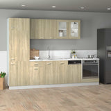 8 Piece Kitchen Cabinet Set Lyon Sonoma Oak Engineered Wood 3307655