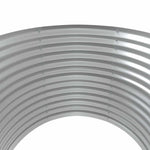 Garden Raised Bed Galvanised Steel 100x100x68 cm Silver 319057
