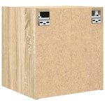 ZNTS Wall-mounted Bedside Cabinets 2 pcs Sonoma Oak 38x34x40 cm 861252