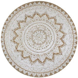 Area Rug Braided Jute Printed 150 cm Round 245341