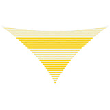 Sun Shade Sail Yellow and White 7 x 5 x 5 m 42031158