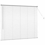 Venetian Blinds Height Adjustable Silver 130 x 160 cm Aluminium 42005909