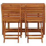 Garden Planter Table With Chair Brown Solid acacia wood Medium 45910