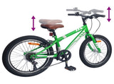 Mountain Bike 24'' 6-Speed for 8-12 Years Old Green 42009749