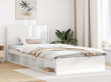 Headboard High Gloss White Engineered Wood 889649