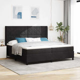 Box Spring Bed with Headboard Black 200 x 200 cm Velvet 3342082