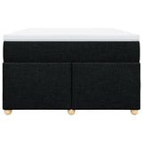 Box Spring Bed with Mattress Black 120x200 cm Fabric 3285368