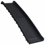 ZNTS Folding Dog Ramp Black 155.5x40x15.5 cm 170987