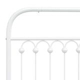 Metal Replace Headboard White 193 cm 376686