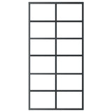 Sliding Door with Hardware Set ESG Glass&Aluminium 102x205 cm 3081960