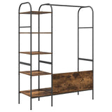 Clothes Rack Brown Oak 120 x 44 x 160 cm Engineered Wood 868447