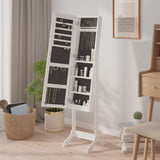 Free-Standing Mirror White 34x37x146 cm 351763
