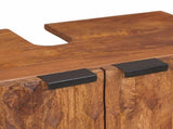 Bathroom Sets 2 pcs Acacia Brown Winish Solid Mango Wood 3310036