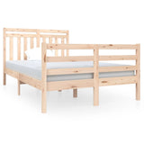 ZNTS Bed Frame without Mattress Small Double Solid Wood 3100624