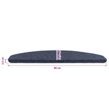 Self-adhesive Stair Mats 15 pcs Blue 80 x 28 x 3.5 cm 42040598