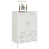 Highboard White 68x39x101.5 cm Steel 843113