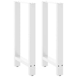 Bar Table Legs White 2 pcs 40x cm Steel 4013325