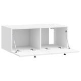 Wall-Mounted TV Cabinet High Gloss White 78.5 x 41 x 30 cm 898179