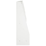Retaining Wall 4 pcs 100 x 12 x 30 cm Steel White 3449031