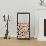 Firewood Rack Black 44x28x90 cm Cold-rolled steel 864207