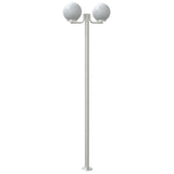 Outdoor Floor Lamps 3pcs Silver 215 cm Stainless Steel 4006389