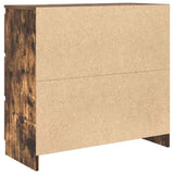 Sideboard Smoked Oak 80x35x76 cm Engineered Wood 861737
